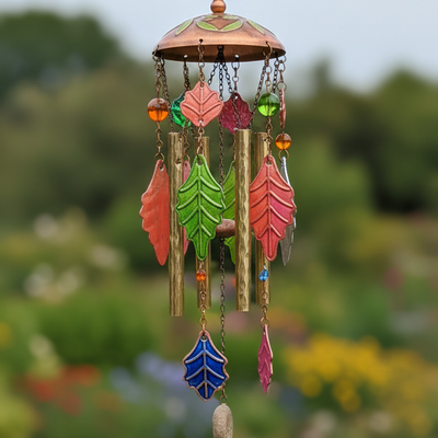 Bronze Wind Chime 36in - six-tube tuned wind chime