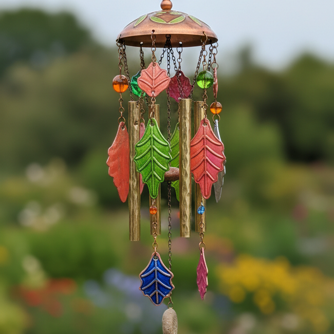 Bronze Wind Chime 36in - six-tube tuned wind chime