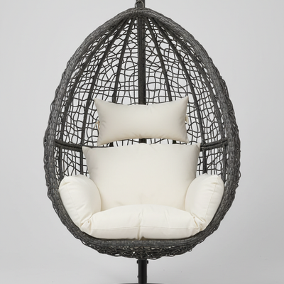 Egg Swing Chair with Stand - hanging rattan egg chair