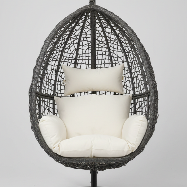Egg Swing Chair with Stand - hanging rattan egg chair