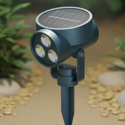 Solar Spotlight Set of Four - adjustable solar uplights