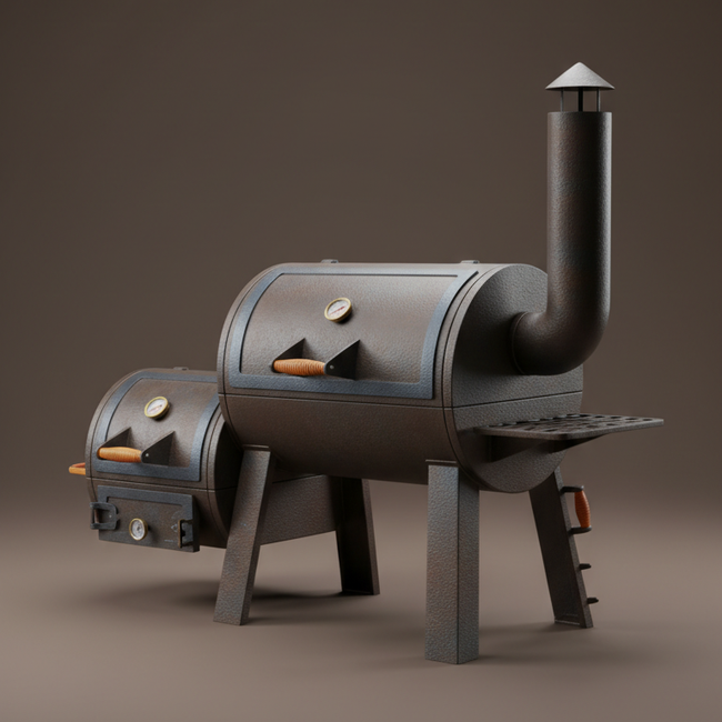 Offset Barrel Smoker - traditional offset barbecue smoker
