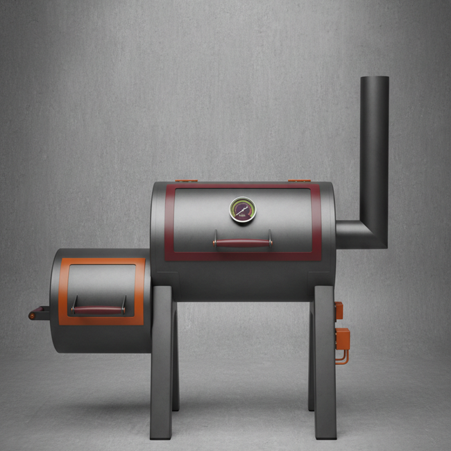 Three-Burner Gas Grill with Side Burner - propane gas grill