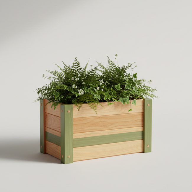 Concrete Bowl Planter - wide shallow concrete planter