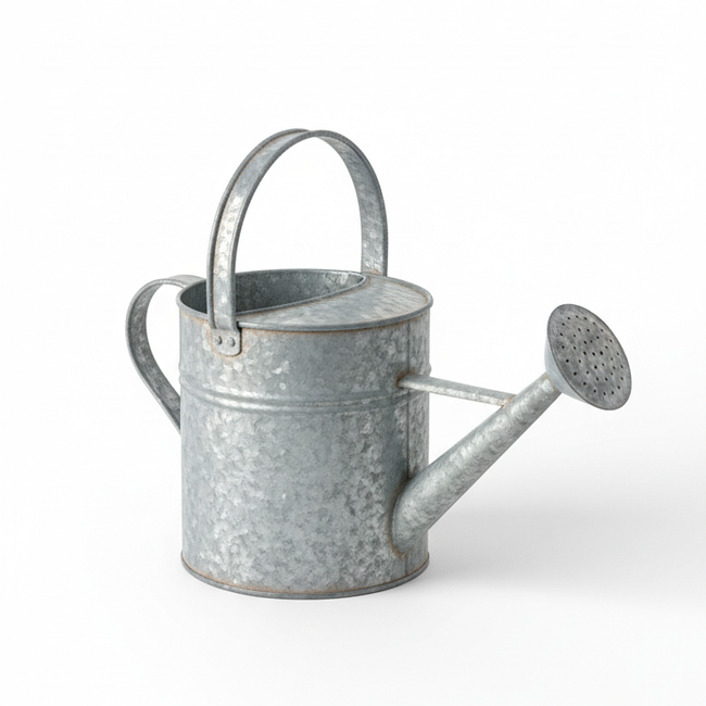 Galvanized Steel Watering Can - two gallon garden watering can
