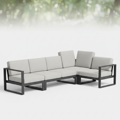 Coastal Rope Lounge Set - four-piece outdoor lounge set