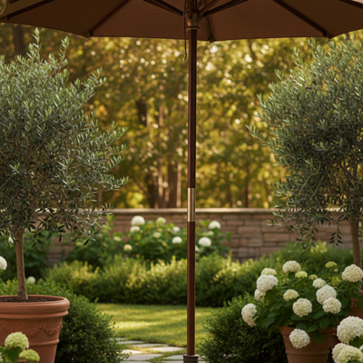 Rectangular Patio Umbrella 10x6.5ft - rectangular dining umbrella