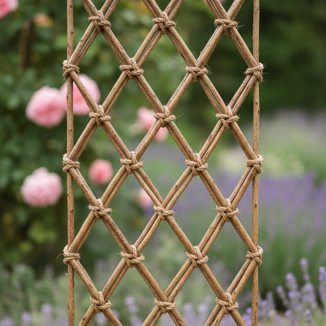 Bamboo Privacy Screen Panel - natural fibre garden privacy screen