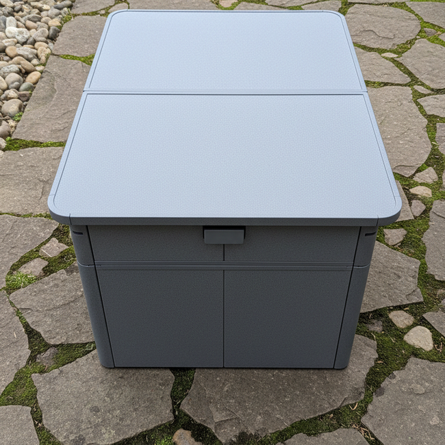 Folding Bistro Table - collapsible round outdoor table