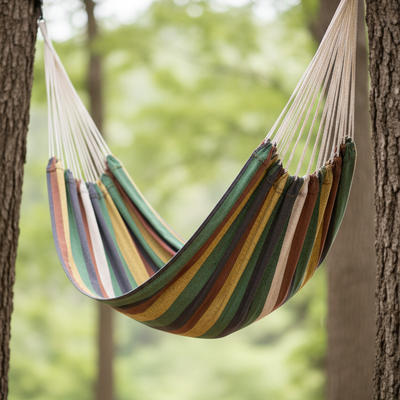 Double Hammock with Spreader Bars - two-person outdoor hammock