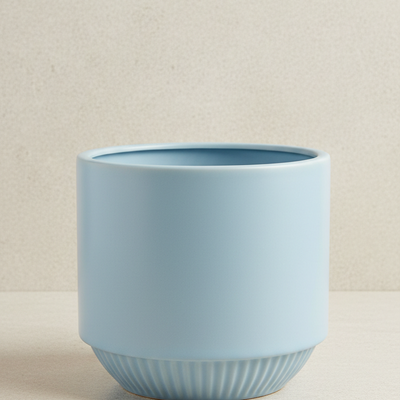 Minimalist Ceramic Planter - pale ceramic outdoor planter