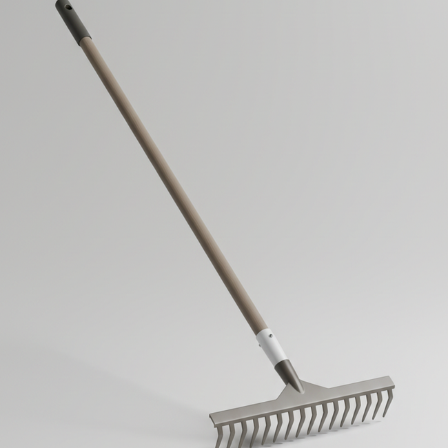 Adjustable Head Leaf Rake - adjustable width garden rake