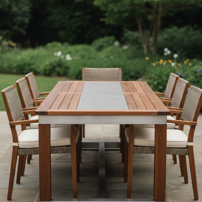 Ceramic Top Dining Table - sintered ceramic outdoor dining table